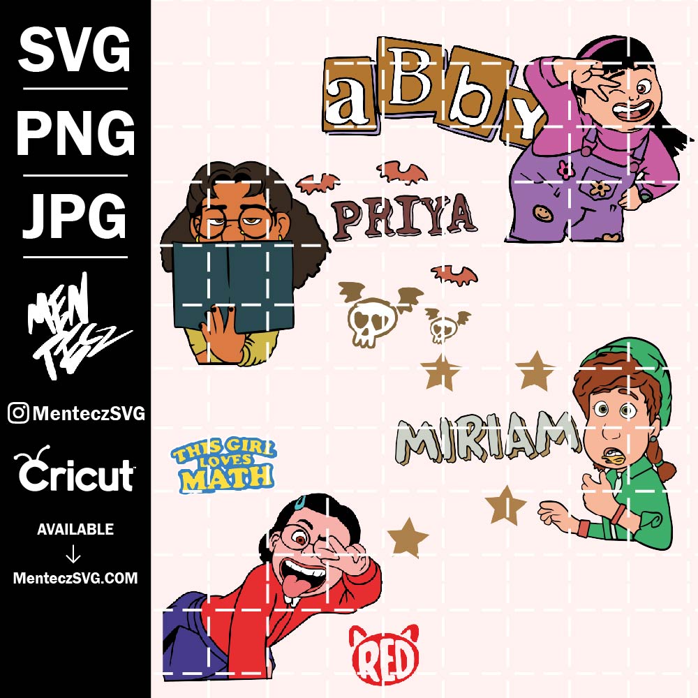 Turning Red wraps Svg, Disney Svg, Red Png, Turning Red Clipart, Turning Red Svg, Printable Cliparts Transparent Files, Digital Files