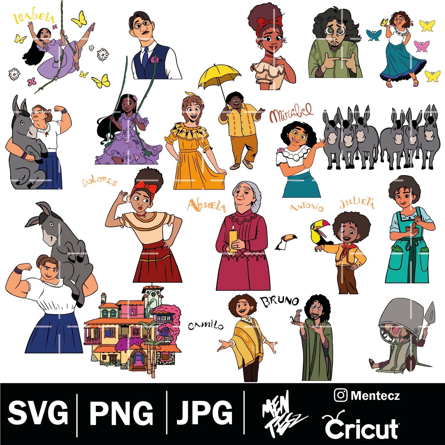 Clipart Encanto svg, Encanto, antonio svg, Encanto clipart, Encanto Trending, cricut,  svg, png, jpg file art instant download