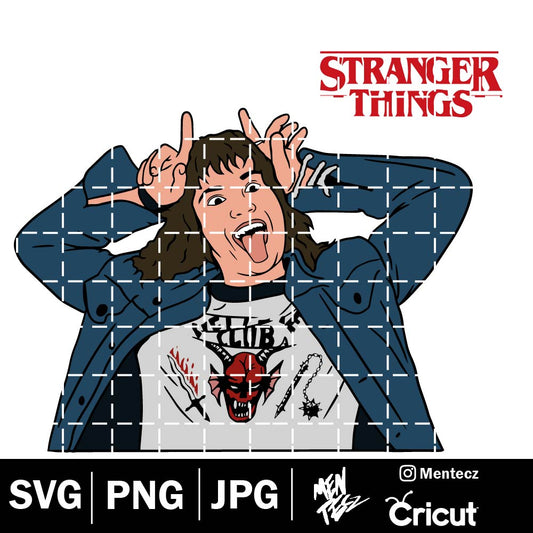 Diseño SVG para Cricut - Eddie Munson svg, Stranger things SVG, HellFire digital download, eleven svg, 11 svg, Eddie Munson svg - MenteczSVG