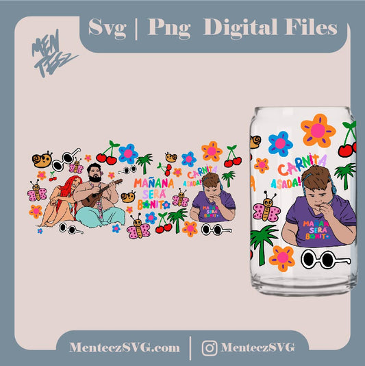 Diseño SVG para Cricut - Karol G 12oz Libbey Wrap PNG, 12oz Libbey Wrap PNG, mañana sera bonito PNG, Karol G png - MenteczSVG