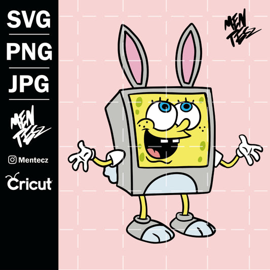 Diseño SVG para Cricut - Easter sponge Bob svg, cricut svg, png, jpg, perfect for a shirt - MenteczSVG