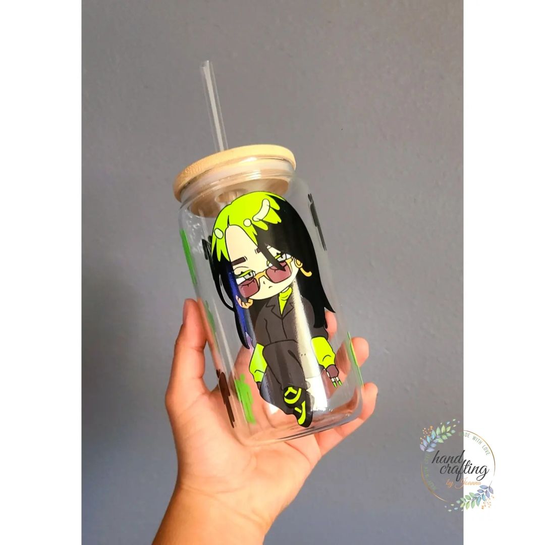 Billie Eilish svg, png, jpg, - lovely, verde