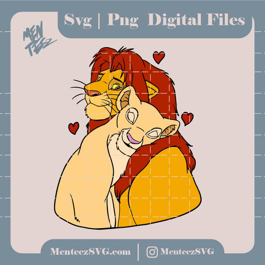 Diseño SVG para Cricut - Simba Lion King SVG, Simba Clipart, Lion King Birthday, Cute Simba PNG, Lion King Clipart with Transparent Background, Lion King Baby Shower - MenteczSVG