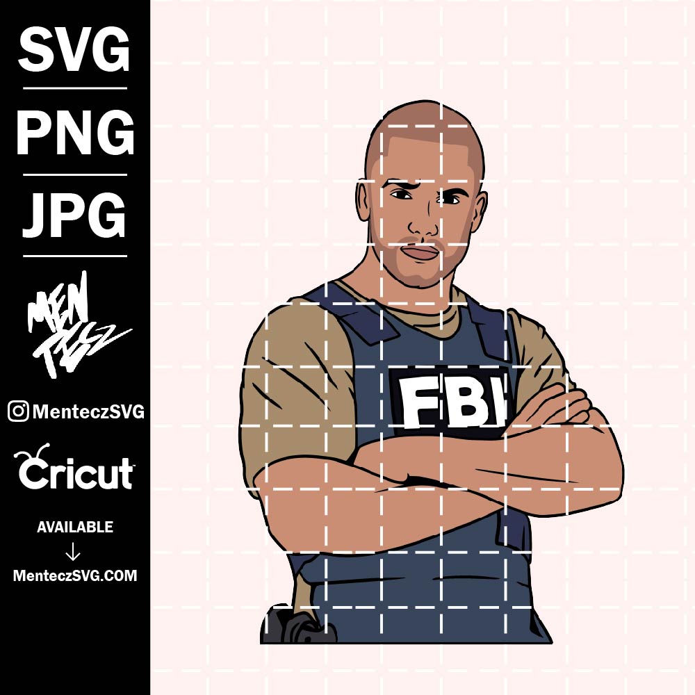 Derek Morgan svg, Criminal Minds svg