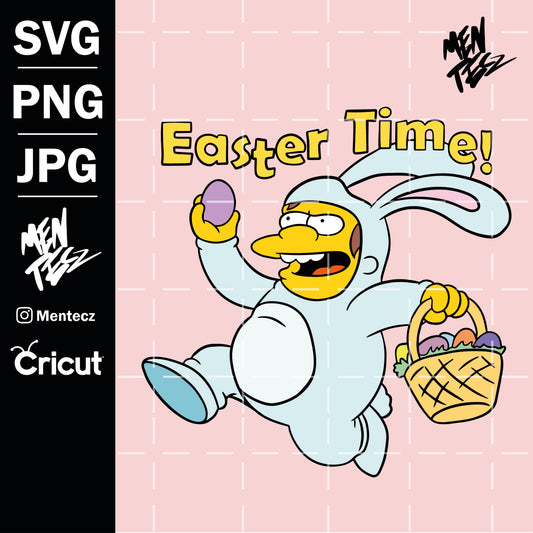 Easter Time svg, The Simpsons Nelson Muntz PNG, jpg, Easter simpson svg
