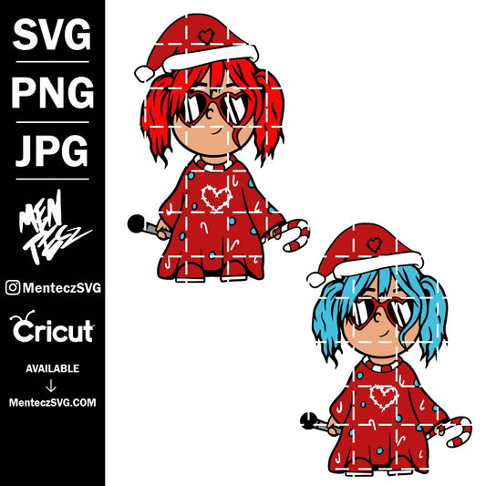 Diseño SVG para Cricut - Baby Karol G Christmas SVG, png & JPG, Bichota svg, Christmas svg - MenteczSVG