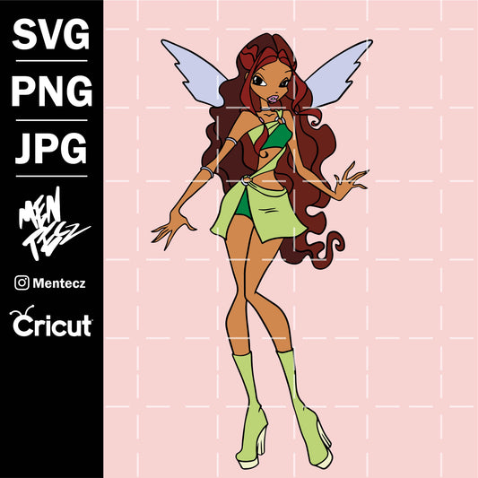 Diseño SVG para Cricut - Winx Club svg, Clipart png jpg eps and Ai cricuy, clipart - MenteczSVG