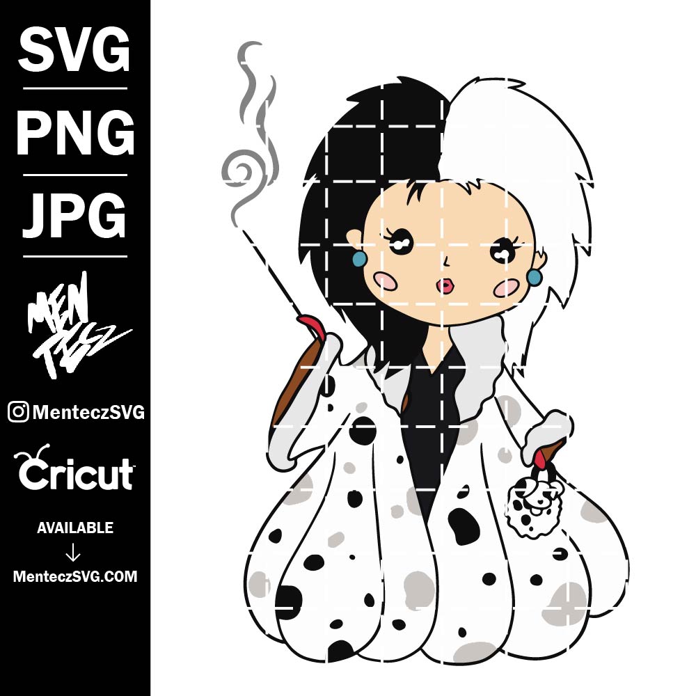 Baby Cruella de Vil – 101 Dálmatas SVG, villains