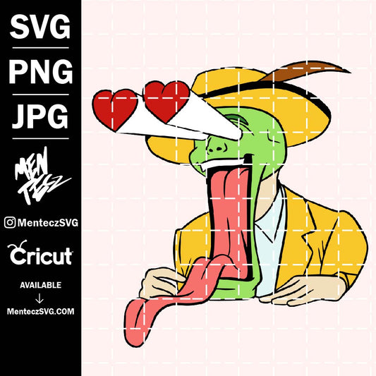 Diseño SVG para Cricut - La máscara svg, Jim Carrey svg, Cameron Diaz svg, the mask - MenteczSVG