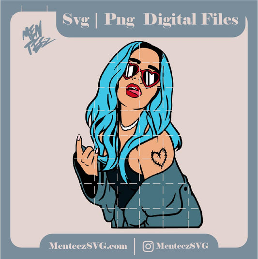 Diseño SVG para Cricut - Karol G SVG, png & JPG, Bichota svg - MenteczSVG