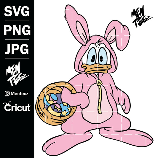 Diseño SVG para Cricut - Donald Duck Easter svg, png, jpg,  Disney - MenteczSVG