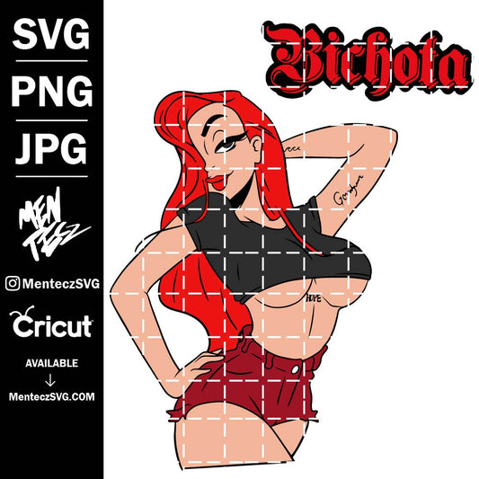 Diseño SVG para Cricut - Karol G Bichota anime svg, Digital Download, Karol G Halloween Png, Halloween Horror Png, Karol G kruger Png, Karol G Red Hair, Horror - MenteczSVG