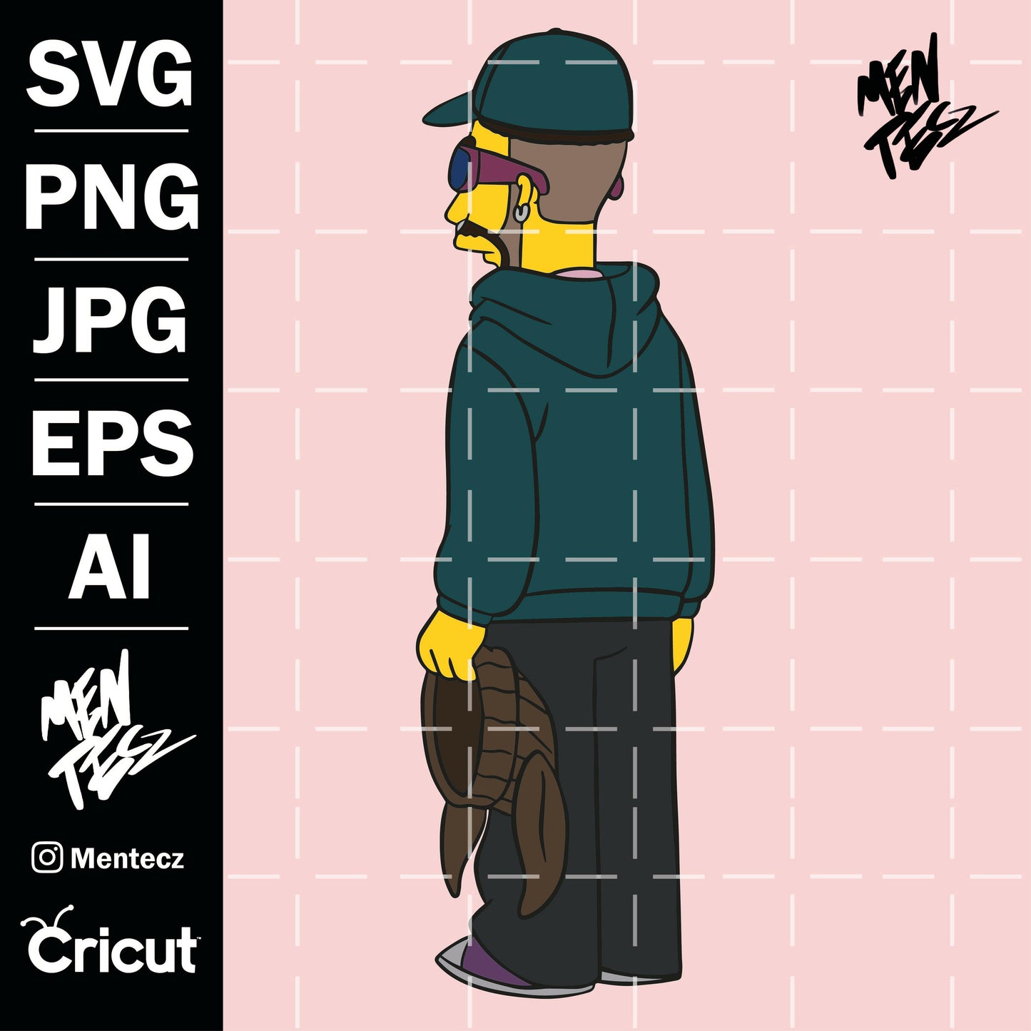 Bad bunny simpsons svg, Bad Bunny SVG, PNG & JPG Digital Download, San valentin