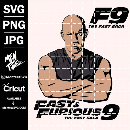 Diseño SVG para Cricut - fast and furious 9 svg, logo svg, toreto - MenteczSVG