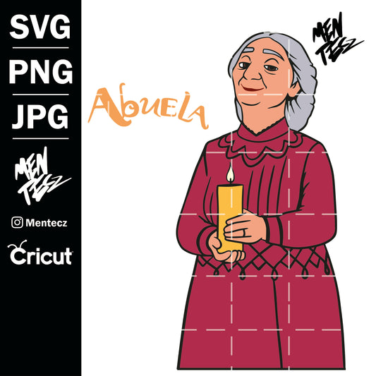 Diseño SVG para Cricut - Abuela svg, Dolores Clipart Encanto, antonio svg, Encanto clipart, Encanto Trending, cricut,  svg, png, jpg file art instant download - MenteczSVG