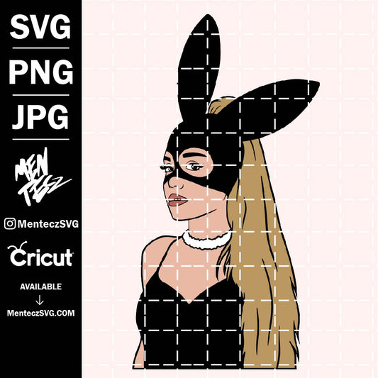 Diseño SVG para Cricut - Ariana Grande svg . Perfecto para Cricut. Ariana Grande Merch. Calcomanía Ariana Grande, camisa Ariana Grande. SVG JPEG y PNG incluidos - MenteczSVG