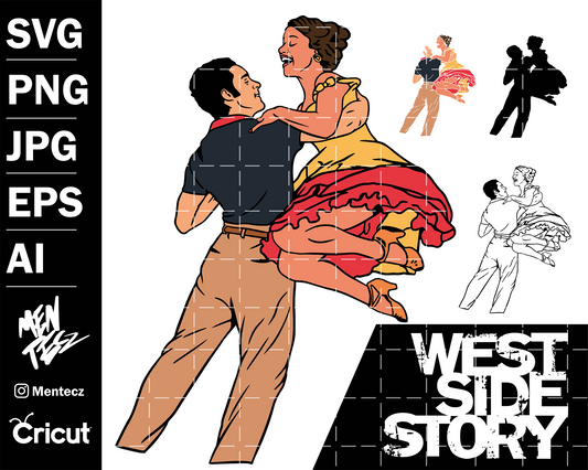 Diseño SVG para Cricut - West side story svg, West side story PNG - MenteczSVG
