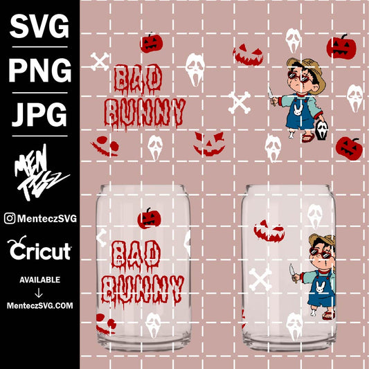 Diseño SVG para Cricut - Baby benito Chucky wraps Libbey svg, Un verano sin ti svg, bad bunny svg, album nuevo, tour, summer, Halloween, Bad bunny Libbey svg - MenteczSVG
