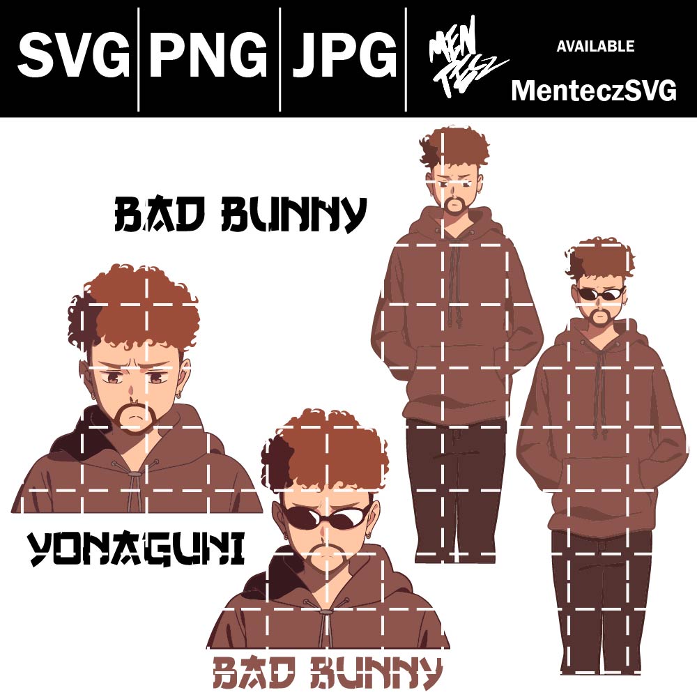 yonaguni svg, bad bunny svg, cancion svg