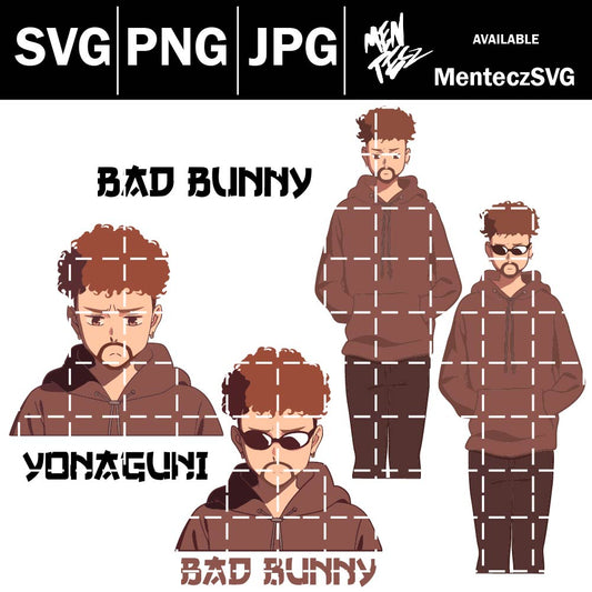 Diseño SVG para Cricut - yonaguni svg, bad bunny svg, cancion svg - MenteczSVG