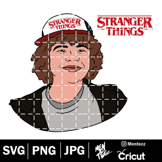Diseño SVG para Cricut - Dustin Henderson svg, Stranger things SVG, HellFire digital download - MenteczSVG