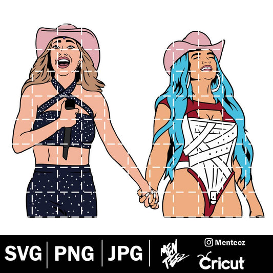 Diseño SVG para Cricut - Karol G y Anahi SVG, png & JPG, Bichota svg, vaquera svg, Anahi png, karol G png - MenteczSVG