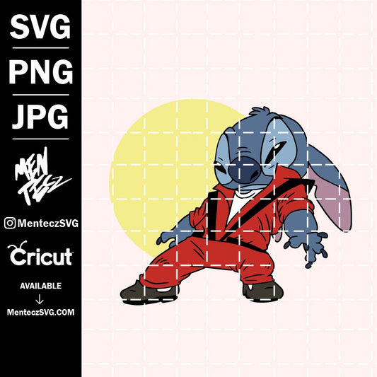 Diseño SVG para Cricut - Stitch Michael Jackson svg, Michael Jackson SVG, png, jpg, lilo and stitch svg , Disney - MenteczSVG