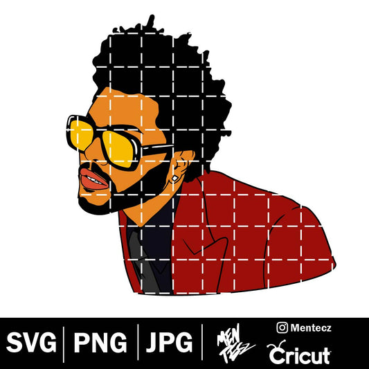 Diseño SVG para Cricut - the weeknd svg, png, jpg, music, singer - MenteczSVG