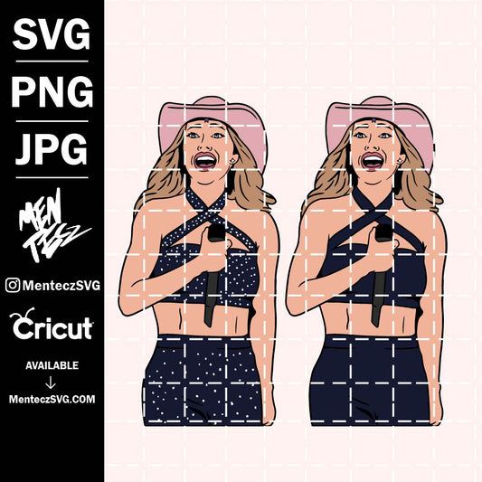 Diseño SVG para Cricut - Anahi SVG, png & JPG, Bichota svg, vaquera svg, Anahi png - MenteczSVG