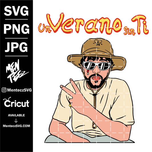Diseño SVG para Cricut - Un verano sin ti svg, Bad Bunny svg,bad bunny heart svg, album nuevo, tour, summer - MenteczSVG
