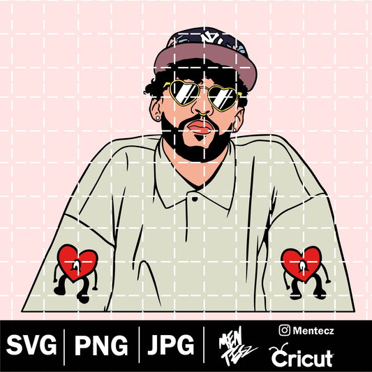 Diseño SVG para Cricut - Un verano sin ti svg, bad bunny svg, album nuevo, tour, badbunny, summer - MenteczSVG