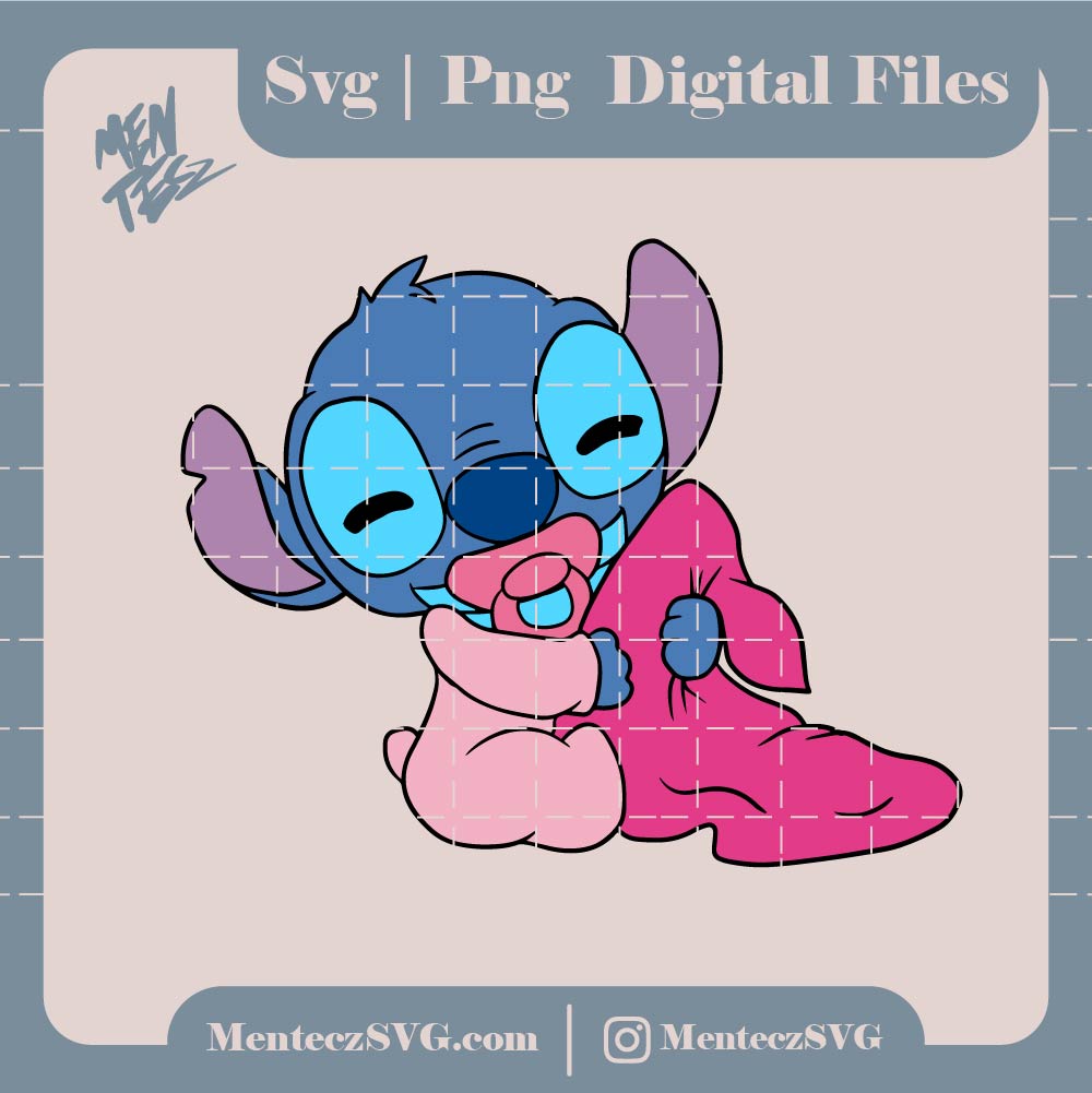 Cute Stitch Design SVG, Baby Stitch svg, Disney Svg Digital File