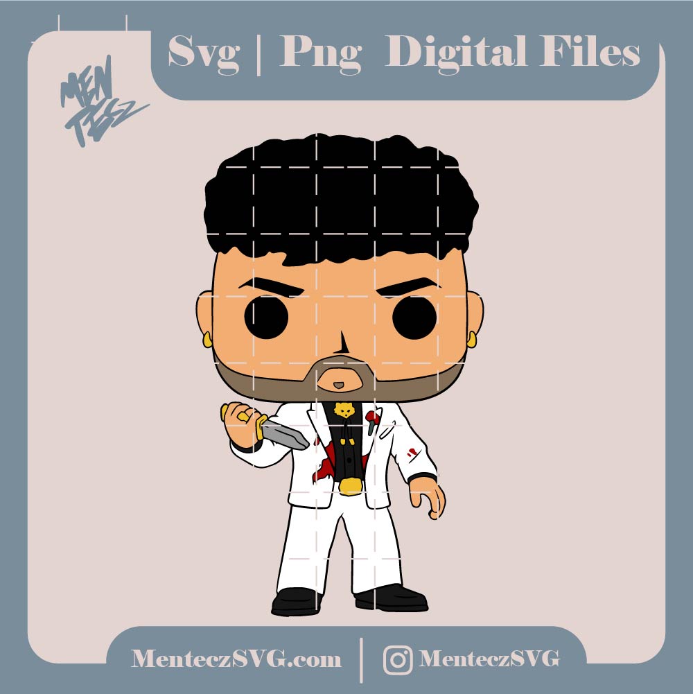 Bad bunny funko svg, png, jpg, un verano sin ti svg, bullet train bad bunny svg, png, jpg