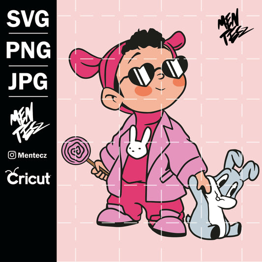 Diseño SVG para Cricut - Baby benito lollipop svg, Digital Download, San valentin, summer - MenteczSVG