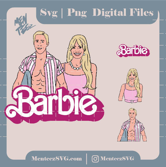 Diseño SVG para Cricut - Barbie Movie SVG, file for cricut , Layered SVG files, ,Clipart files, Instant Download, barbie doll png, barbie clip art - MenteczSVG