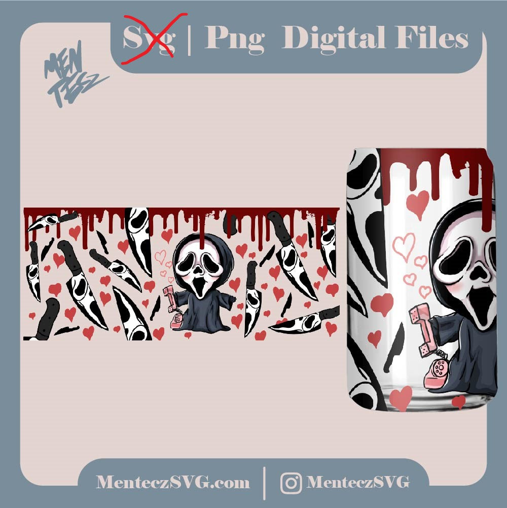 Scream Ghostface Libbey svg, baby Ghostface svg, vector png pdf psd jpeg cricut silhouette spooky Halloween svg ghost horror movies digital download 300 dpi