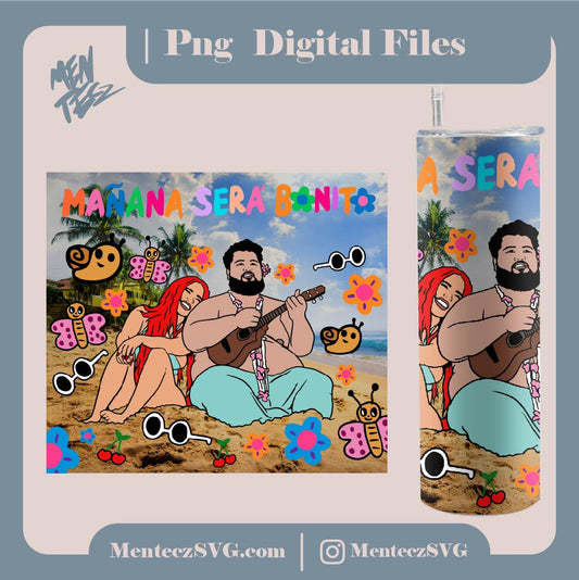 Diseño SVG para Cricut - Karol G Tumbler wrap PNG, Karol G PNG, 20oz Straight Tumbler wrap PNG, Mañana sera bonito PNG - MenteczSVG