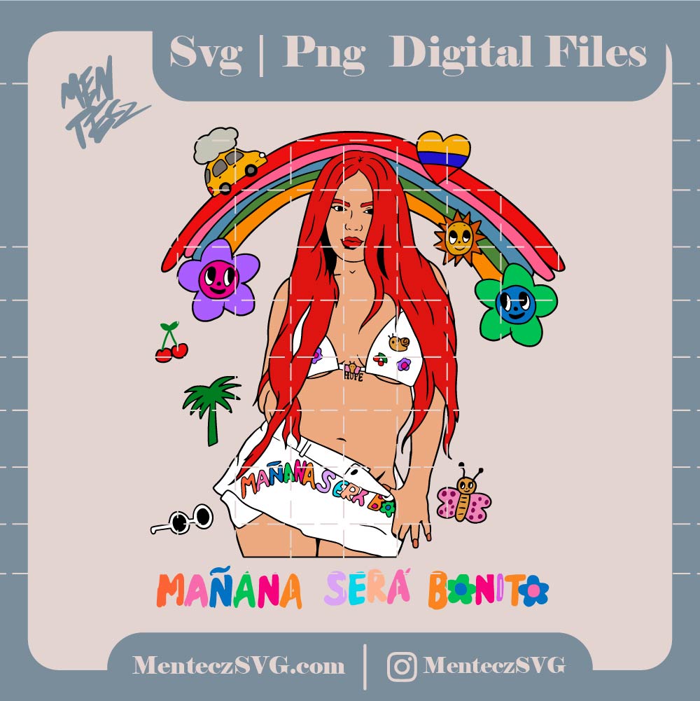 Karol G New Album Cover SVG | Mañana Será Bonito SVG- High Quality PNG