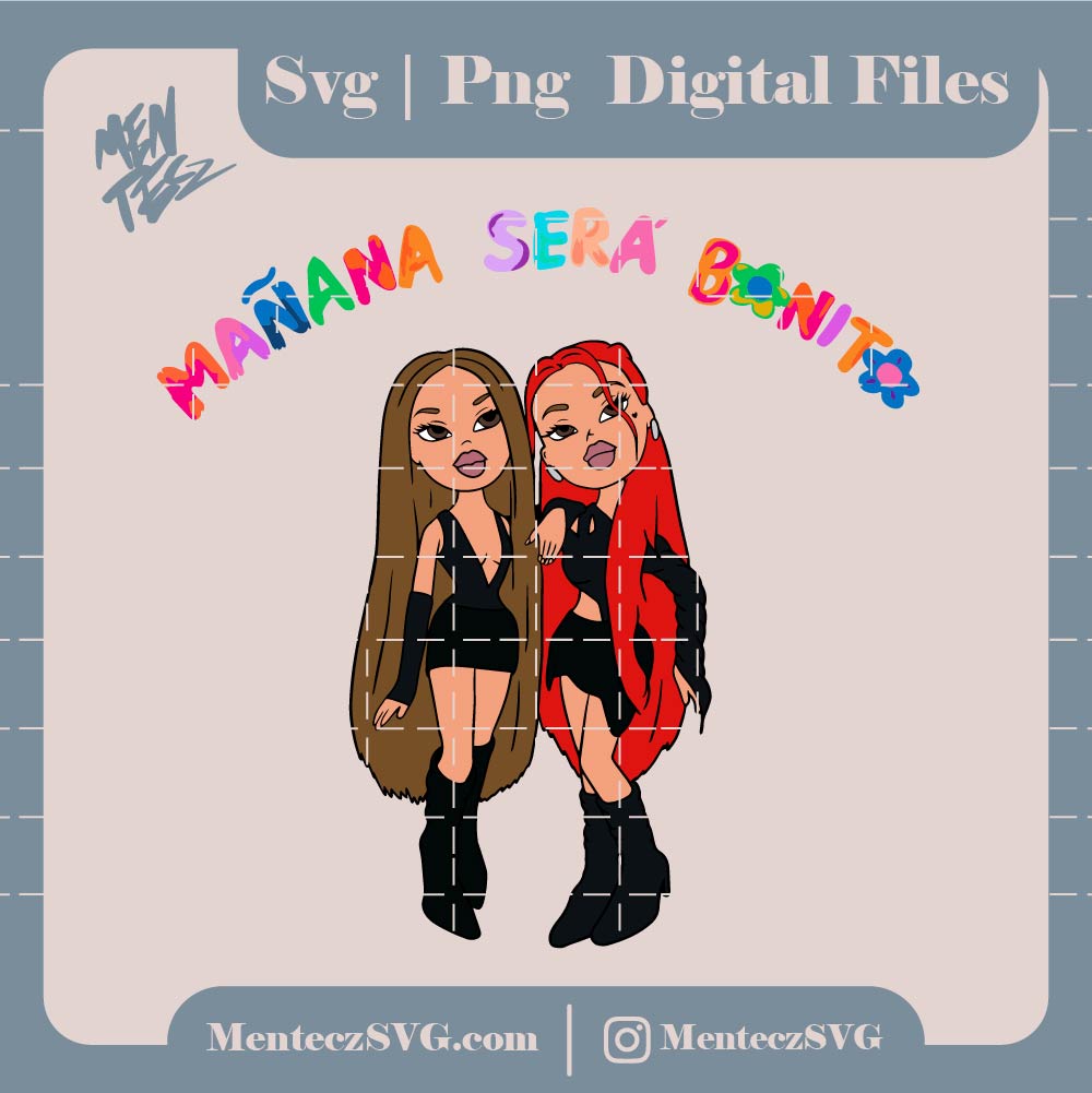 Karol G bratz svg and png, New Album Cover | Mañana Será Bonito - High Quality SVG, PNG