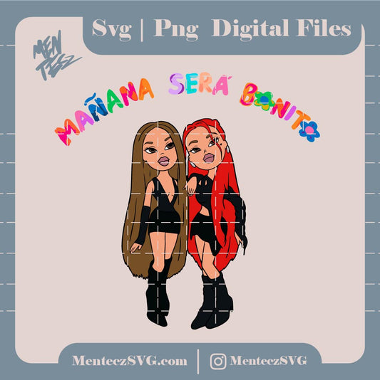 Diseño SVG para Cricut - Karol G bratz svg and png,  New Album Cover | Mañana Será Bonito - High Quality SVG, PNG - MenteczSVG