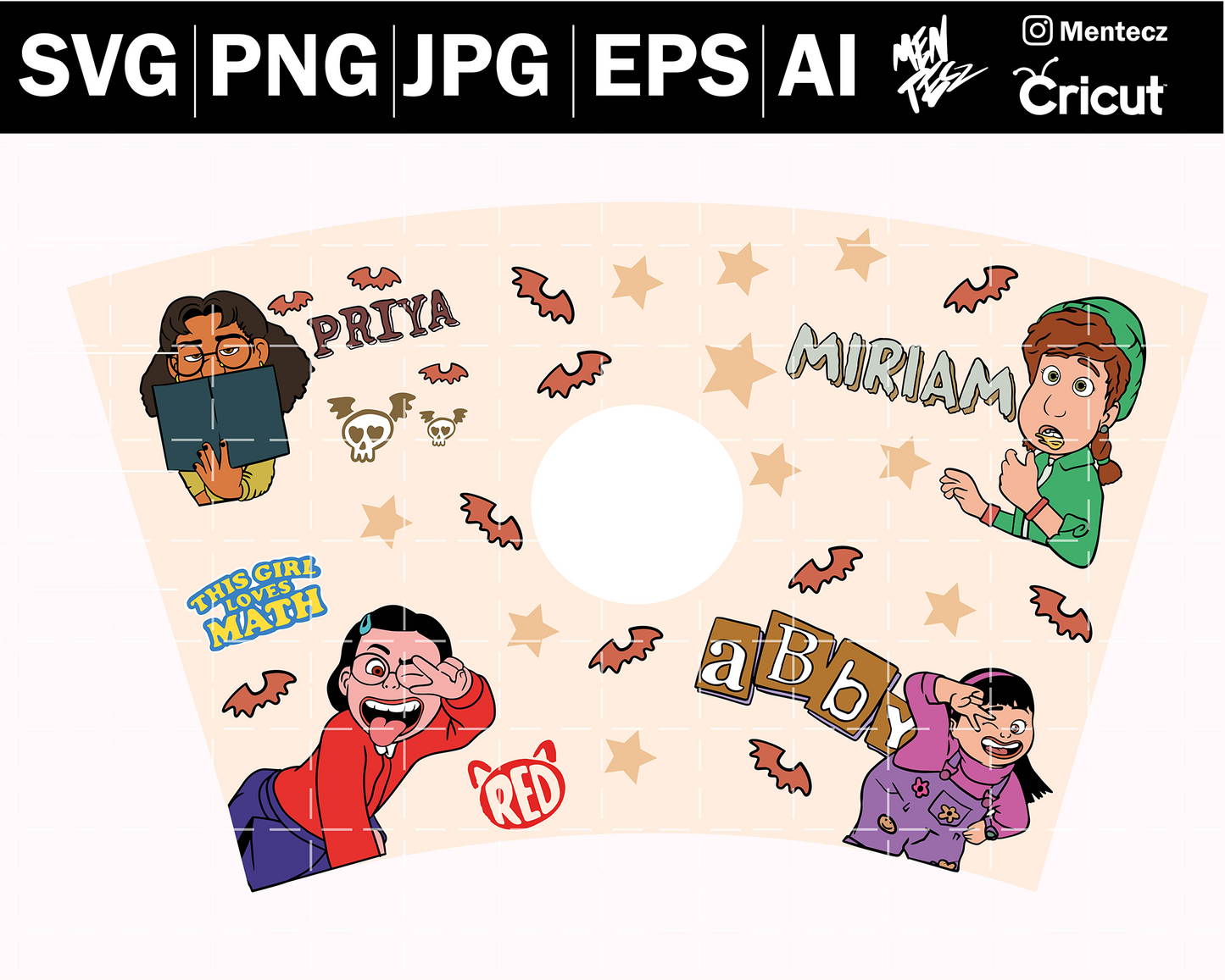 Turning Red wraps Svg, Disney Svg, Red Png, Turning Red Clipart, Turning Red Svg, Printable Cliparts Transparent Files, Digital Files