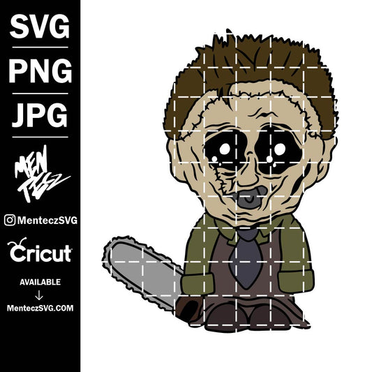 Diseño SVG para Cricut - Baby Leather face SVG, Horror movie characters in knives svg, Michael Myers svg, Jason Voorhees halloween - MenteczSVG