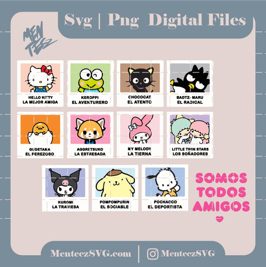 Diseño SVG para Cricut - Kawaii Kitty Svg, Kawaii Kitty Svg Bundle, Cute Cat Svg, Kitty Svg, Kawaii Kitty Clipart, Kawaii Kitty Svg, Png Cut File Cricut Silhouette - MenteczSVG