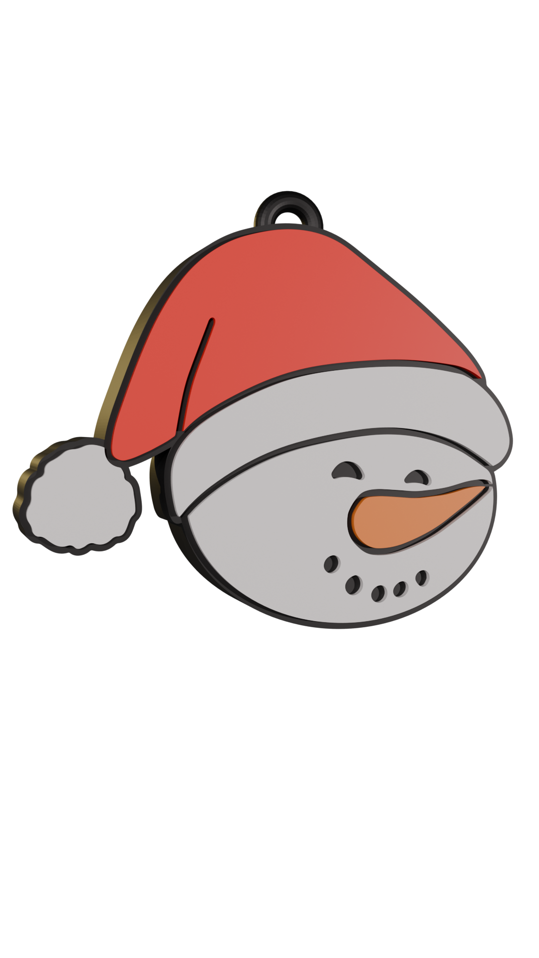 Christmas keychain that doubles as a can opener(STL file) | Christmas-themed 3D print, Santa Claus keychain, digital download for the holiday season (STL and 3MF files)
