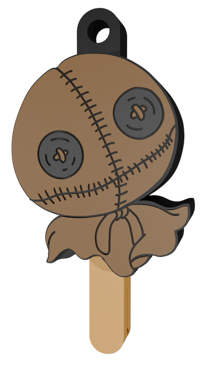 Halloween keychain that doubles as a can opener (STL file) | Spooky 3D print, gothic keychain, Halloween digital download (STL and 3MF files)