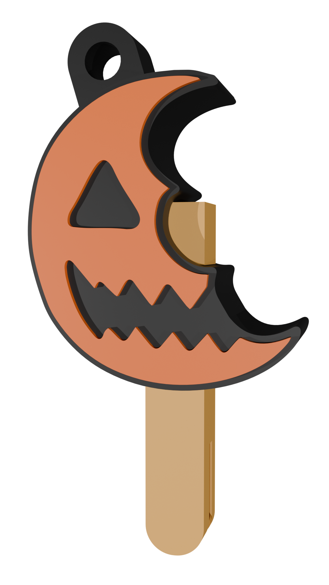 Halloween keychain that doubles as a can opener (STL file) | Spooky 3D print, gothic keychain, Halloween digital download (STL and 3MF files)
