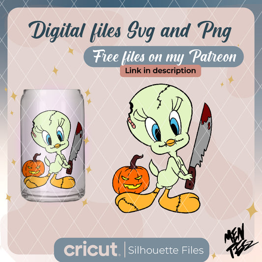 Piolin halloween svg, Tweety svg, Svg, Png, Cricut, Cutting file, Vector, Clipart - Instant Download,