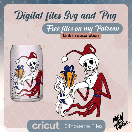 Diseño SVG para Cricut - Jack Santa Svg, Nightmare Before Christmas Svg, Jack Christmas Svg, Cut File, Cricut, Png, Vector - MenteczSVG