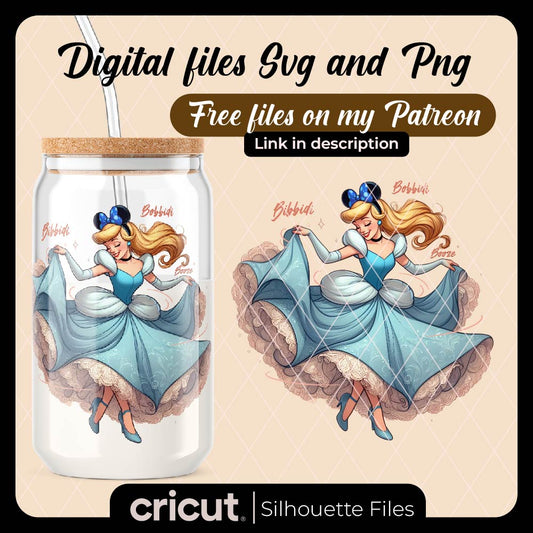 Cinderella watercolour background, Princess Cinderella png clipart, Cinderella png, instant download