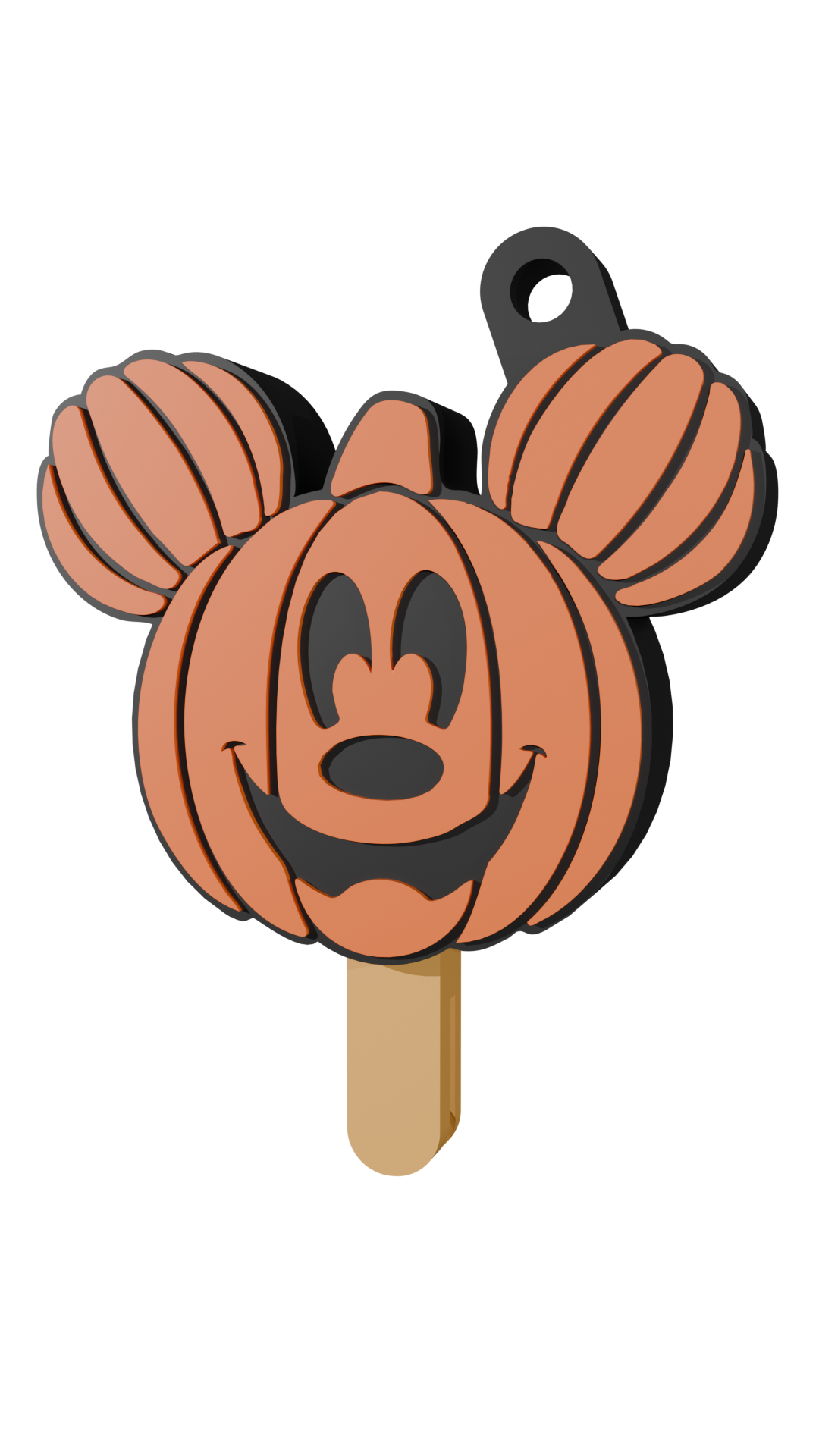 Halloween keychain that doubles as a can opener (STL file) | Spooky 3D print, gothic keychain, Halloween digital download (STL and 3MF files)